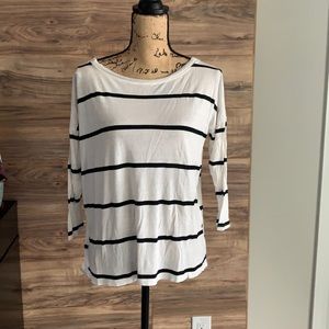 XX1 black & white striped top
